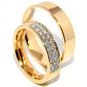Gifteringer med diamanter
