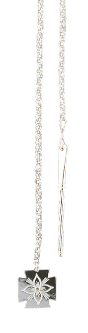 Hovedbilde Bunadsølv 1 meter kjede m/spyd og lauv  782490
