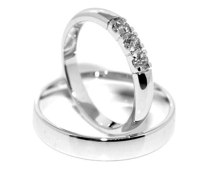 Hovedbilde Forlovelsesringer SuperDeal hvitt gull 0.15ct ...