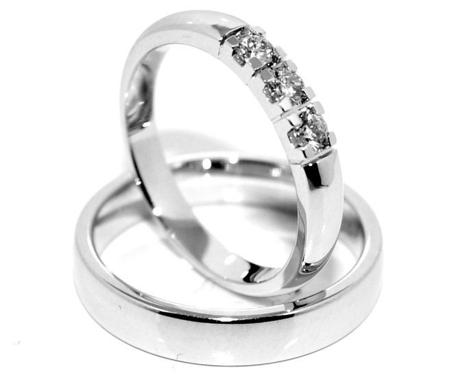 Hovedbilde Forlovelsesringer SuperDeal hvitt gull 0.21 carat ...