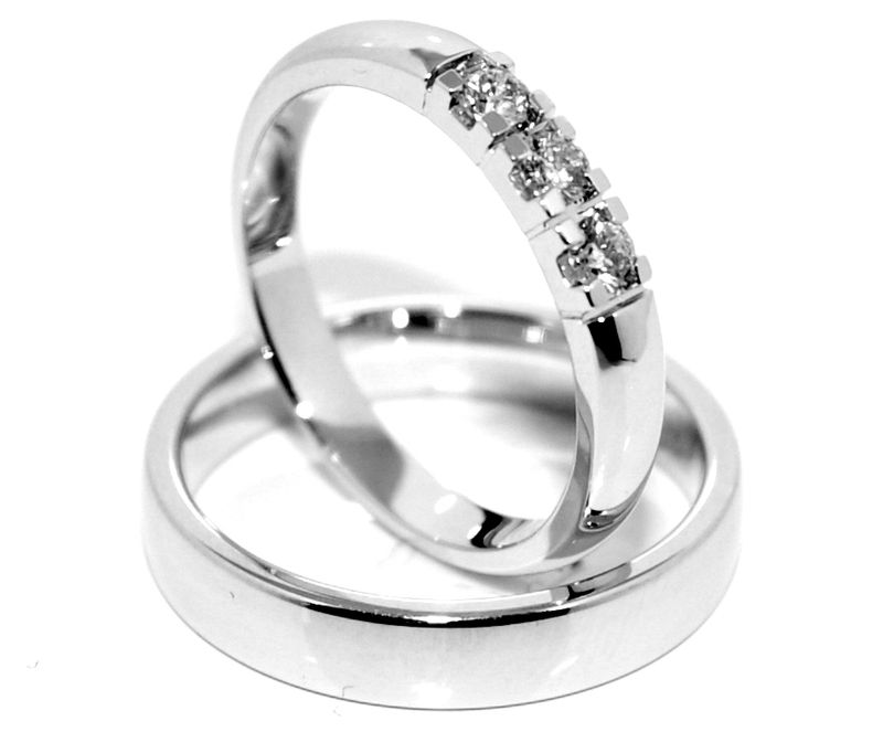 Forlovelsesringer SuperDeal hvitt gull 0.21 carat w.si