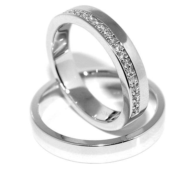 Hovedbilde Gifteringer SuperDeal i hvitt gull m/diamanter ...