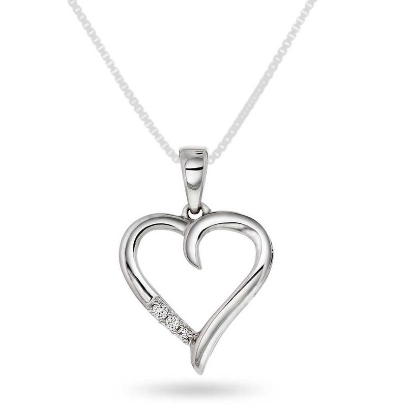 Diamantsmykke 0.03 carat w.si
