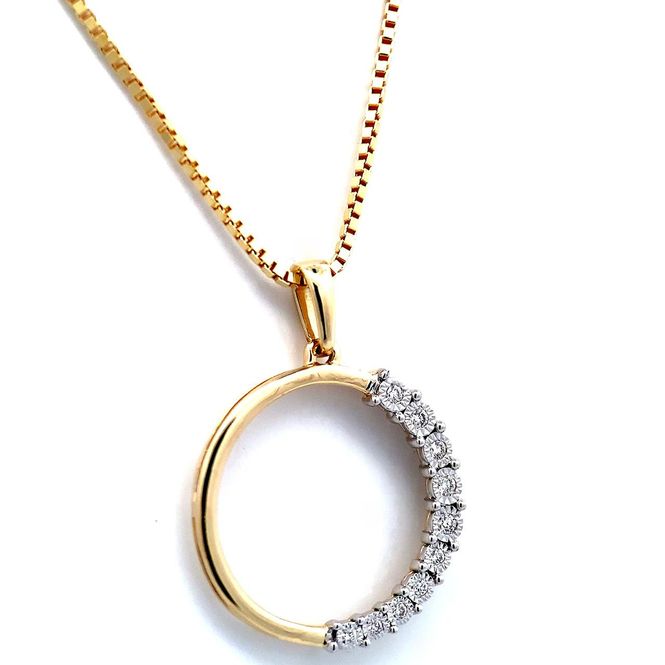 Hovedbilde Diamantsmykke sirkel 0.05 carat w.si