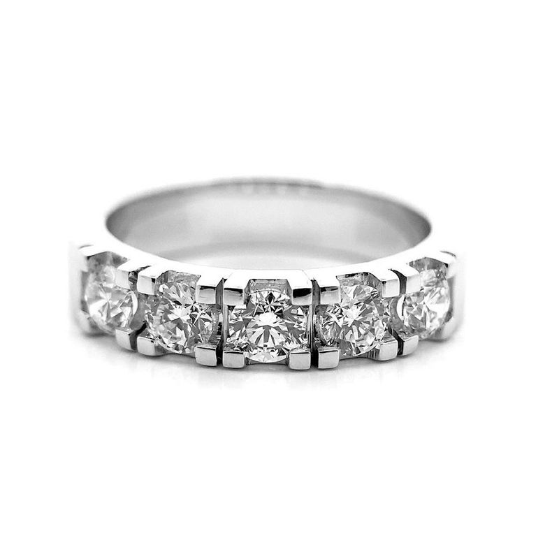 Superdeal! Alliansering hvitt gull 1 carat w.si