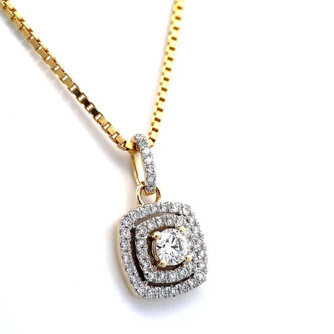 Hovedbilde Diamantsmykke 0.65 carat tw.si