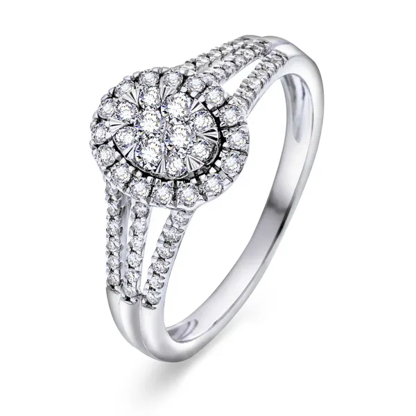 Hovedbilde Diamantring med diamanter 0.50 ct w.si