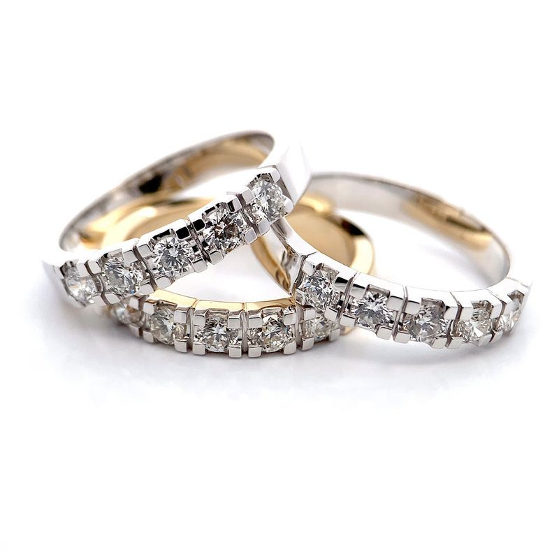 Forlovelsesring dame med diamanter 0.50 carat w.si