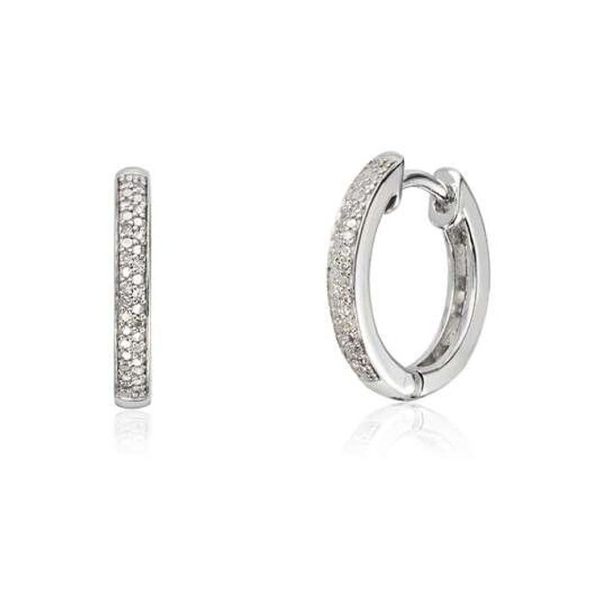 Hovedbilde Diamantøredobber med diamanter 0.054 w.si