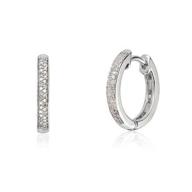 Diamantøredobber med diamanter 0.054 w.si