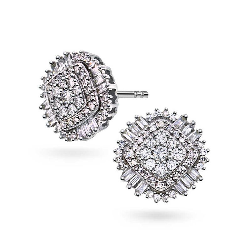 Diamantøredobber med diamanter 0.38 w.p