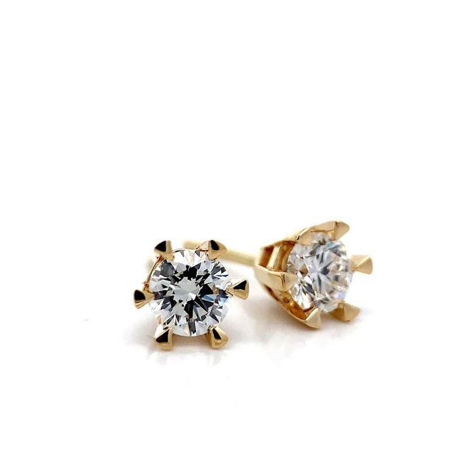 Hovedbilde Diamantøredobber 0.80 carat tw.si GIA (585)