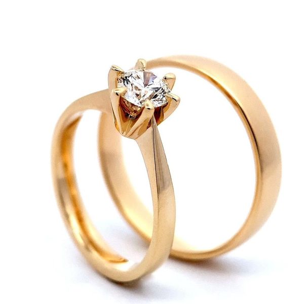 Hovedbilde SUPERDEAL! Forlovelsesringer 0.60 carat tw.si ...