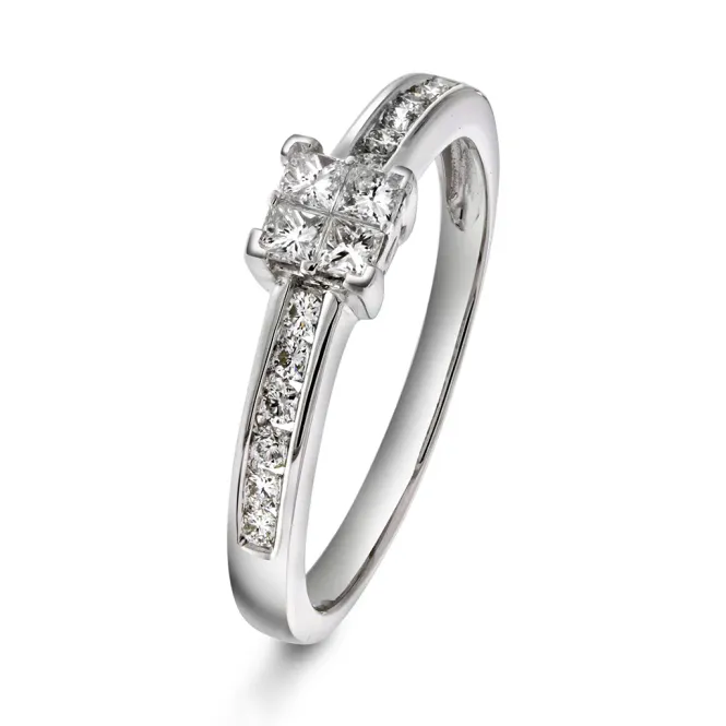 Hovedbilde Diamantring med diamanter 0.33 ct w.si