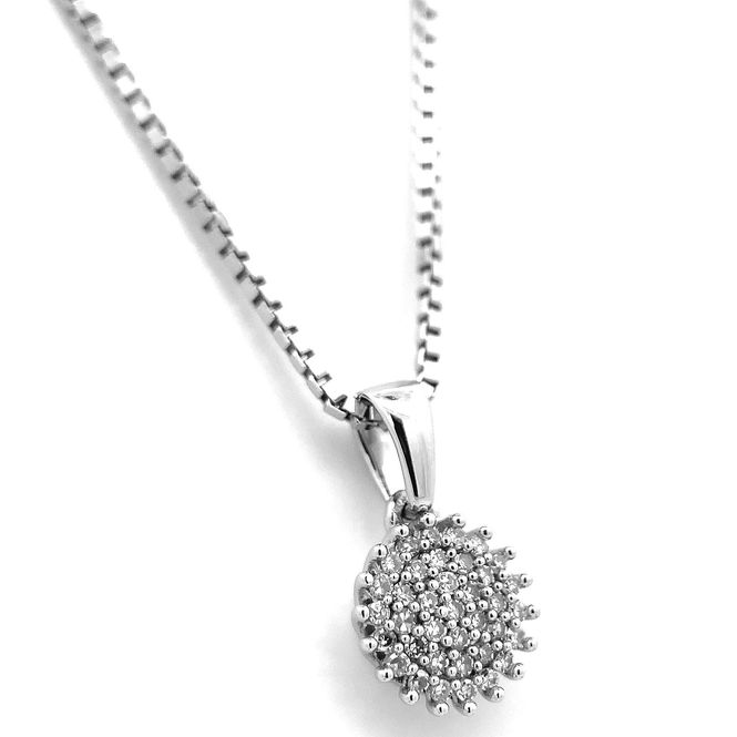Hovedbilde SuperDeal! Diamantsmykke 0.12 carat w.si