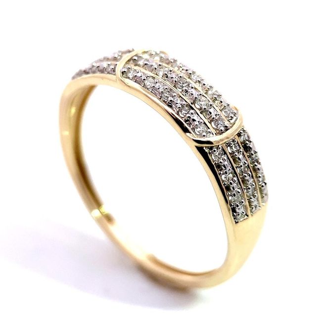 Hovedbilde SuperDeal! Diamantring 0.10 carat w.si diamanter