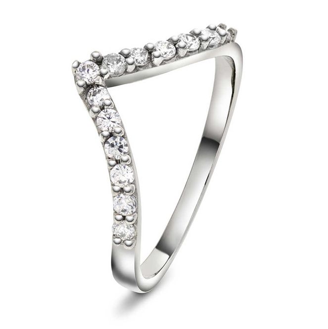 Hovedbilde Diamantring hvitt gull med diamanter 0.26ct w.si